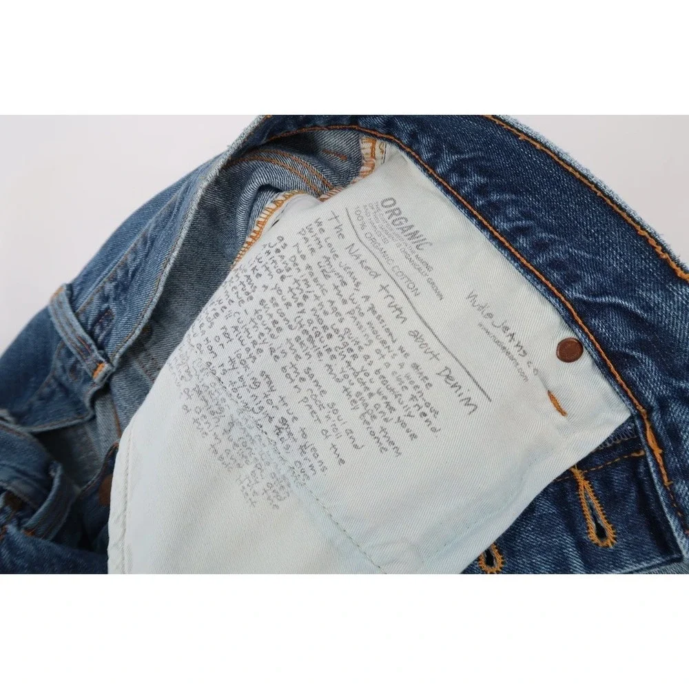 Nudie‎ Jeans Men's Fearless Freddie Shaded Rain Cotton Denim Italy Size 31x32